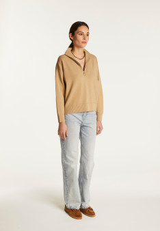 Wool Blend Trucker Sweater - Felicity