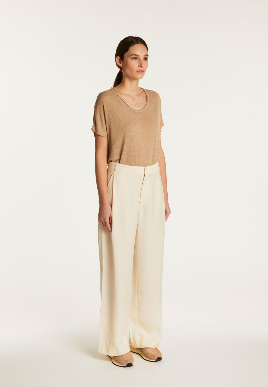 Flamed linen T-shirt - Lola