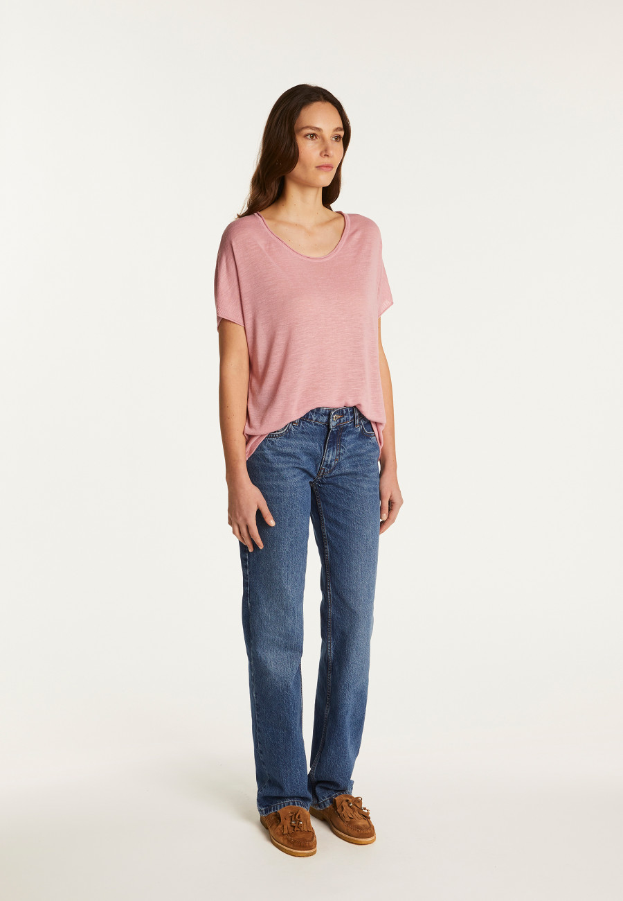 Flamed linen T-shirt - Lola