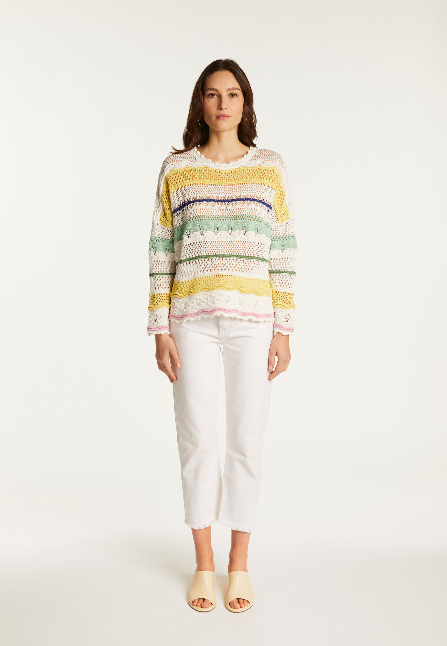 Openwork cotton sweater - Danika