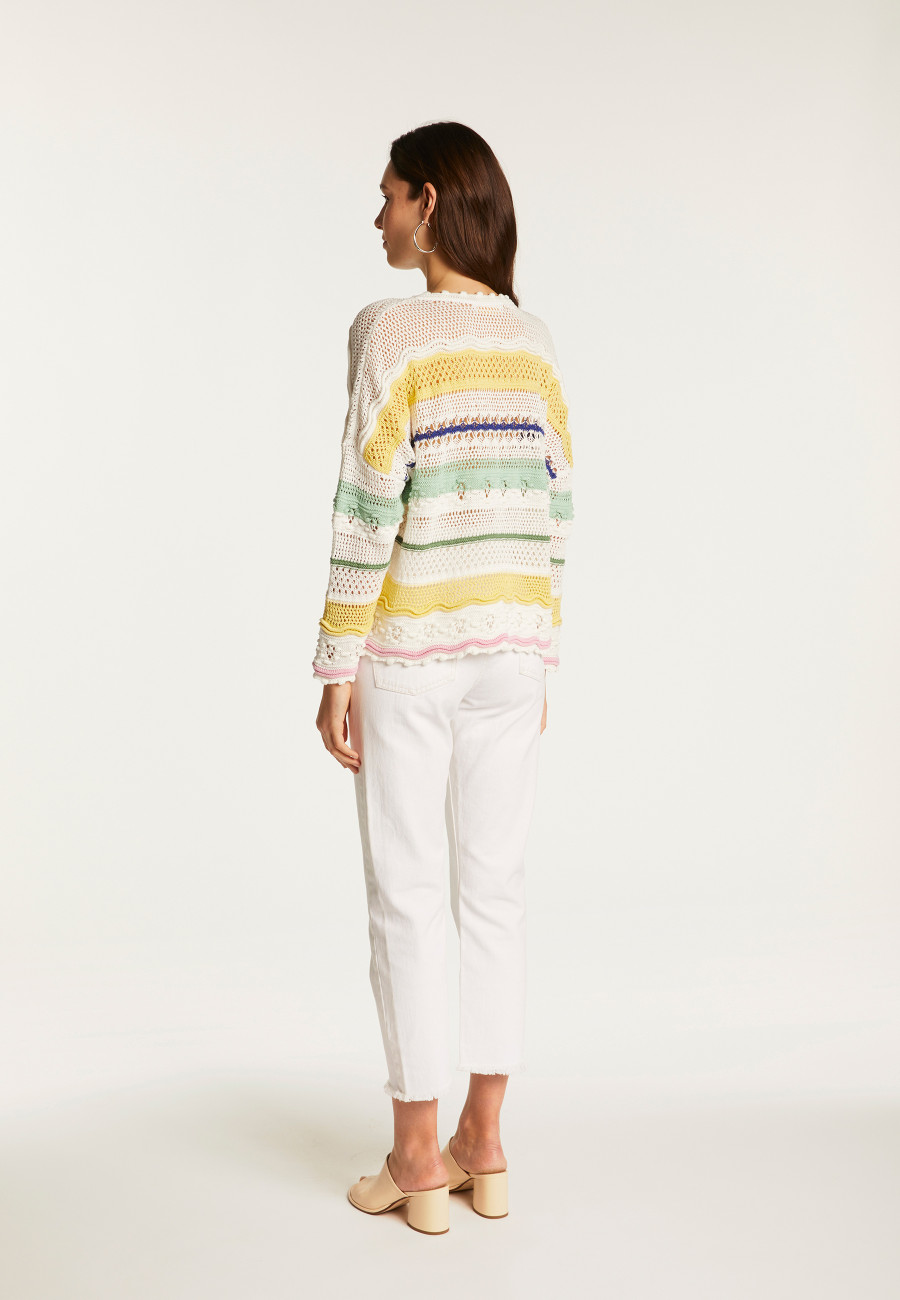 Openwork cotton sweater - Danika