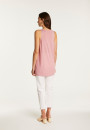 Short-sleeved flamed linen vest - Dara