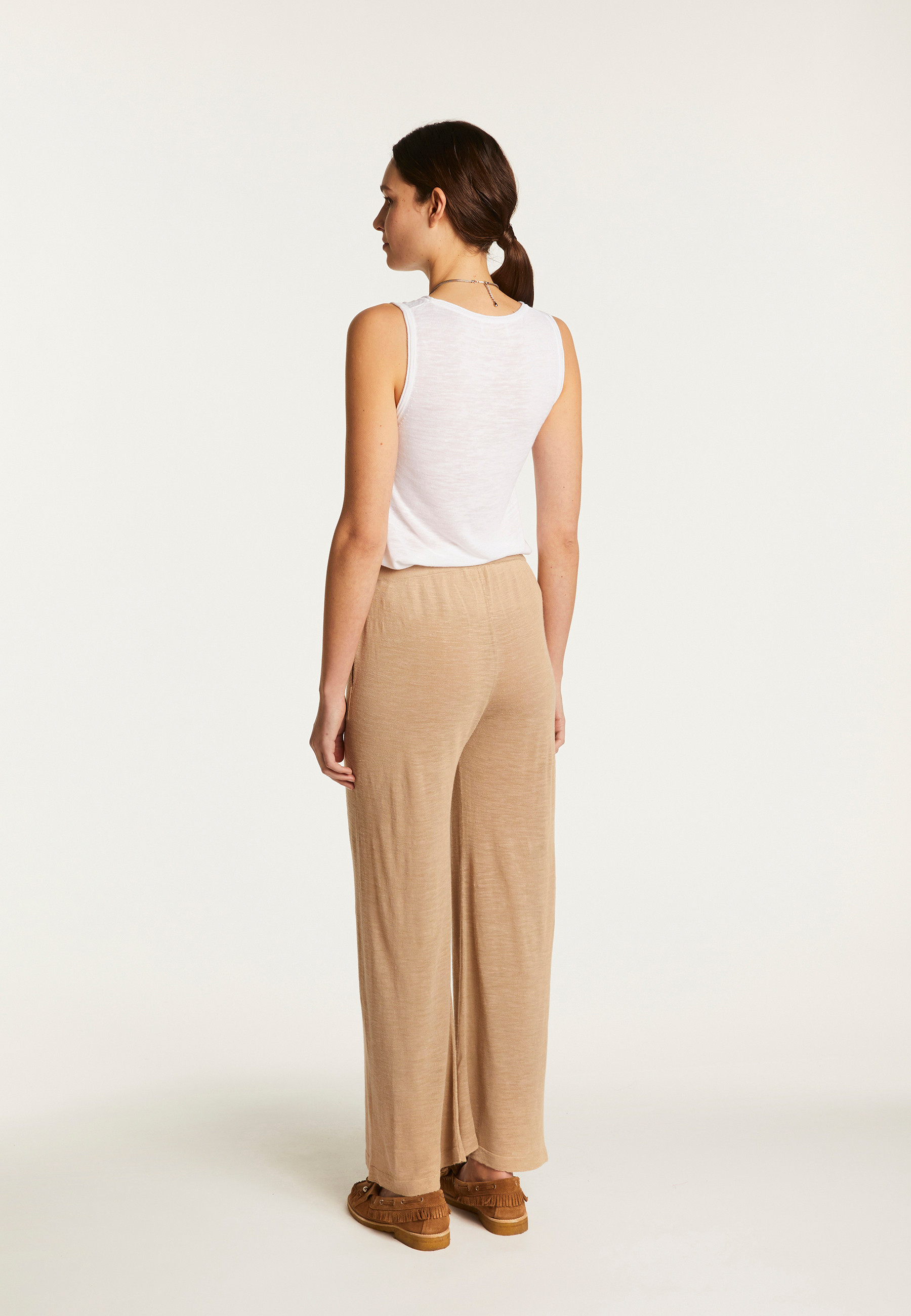 Flamed linen pants - Debora