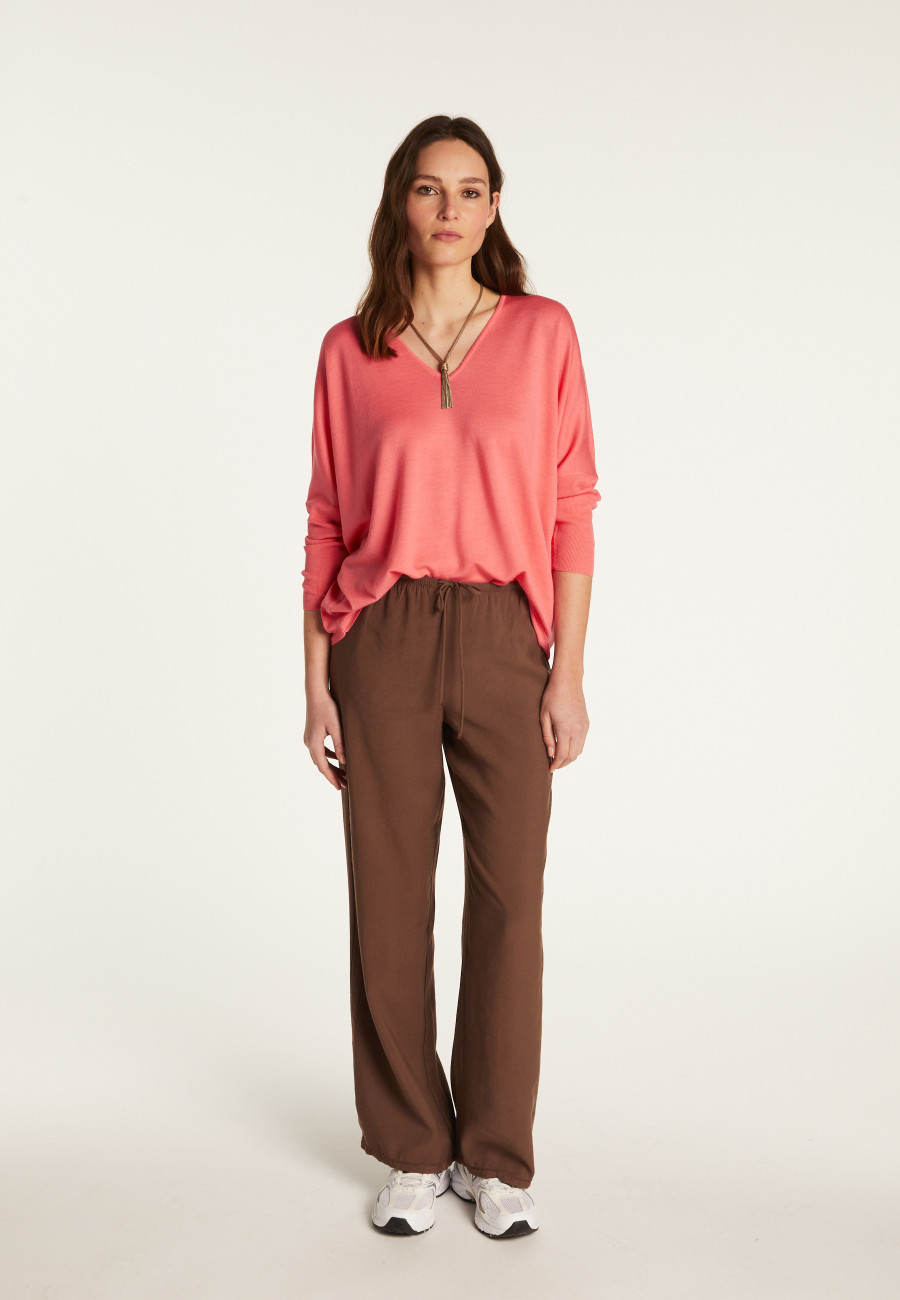 Merino wool V-neck sweater - Boxe