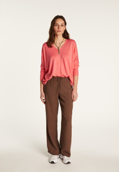 Merino wool V-neck sweater - Boxe