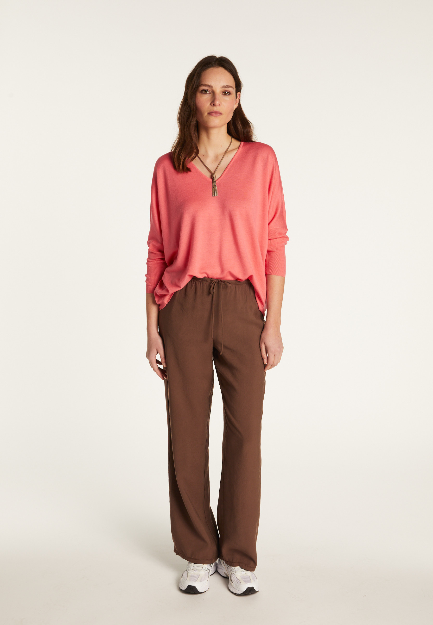 Merino wool V-neck sweater - Boxe