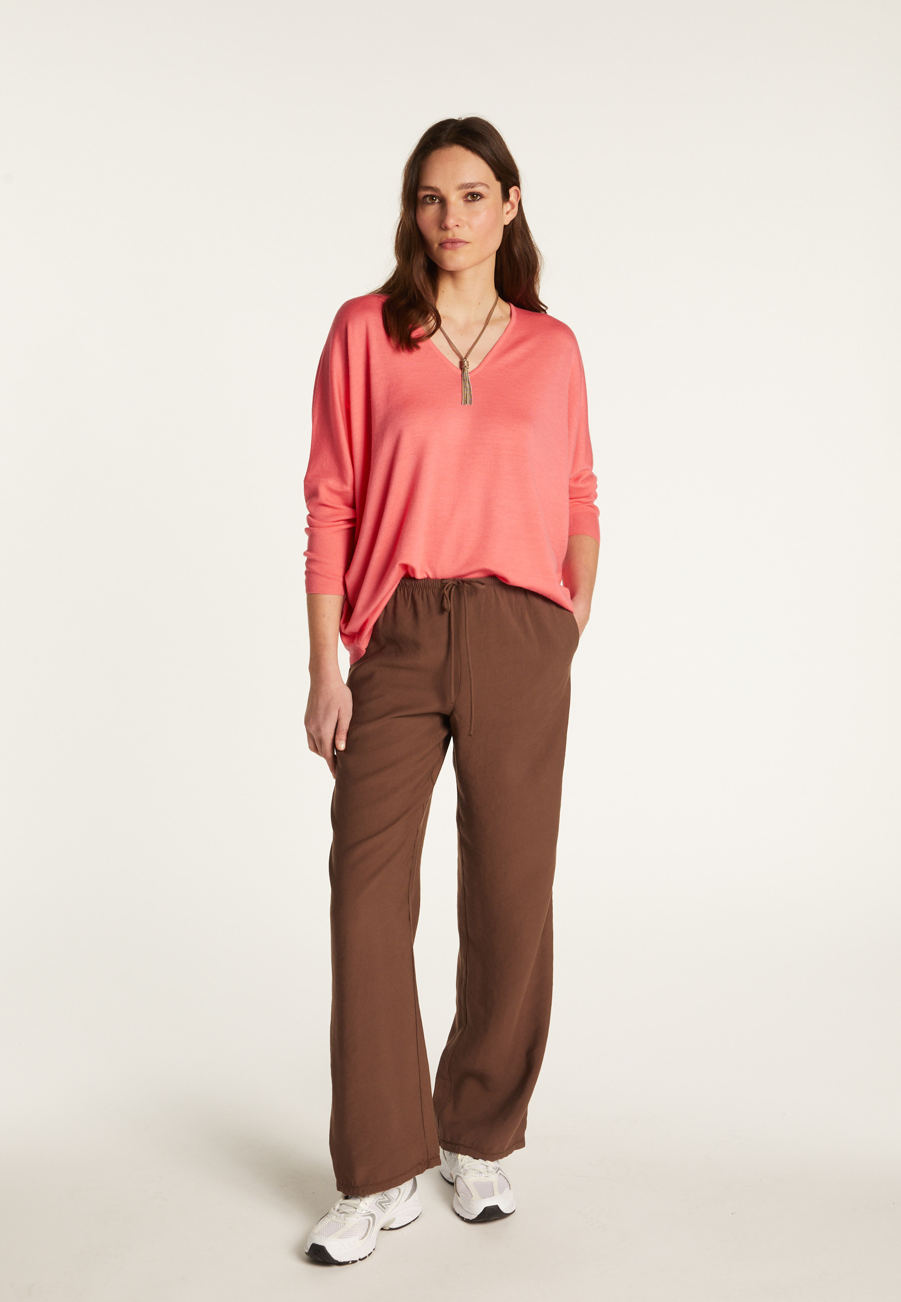 Merino wool V-neck sweater - Boxe