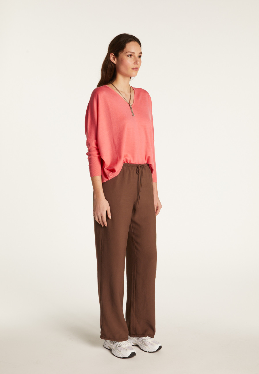 Merino wool V-neck sweater - Boxe