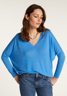 Slub linen sweater - Beja