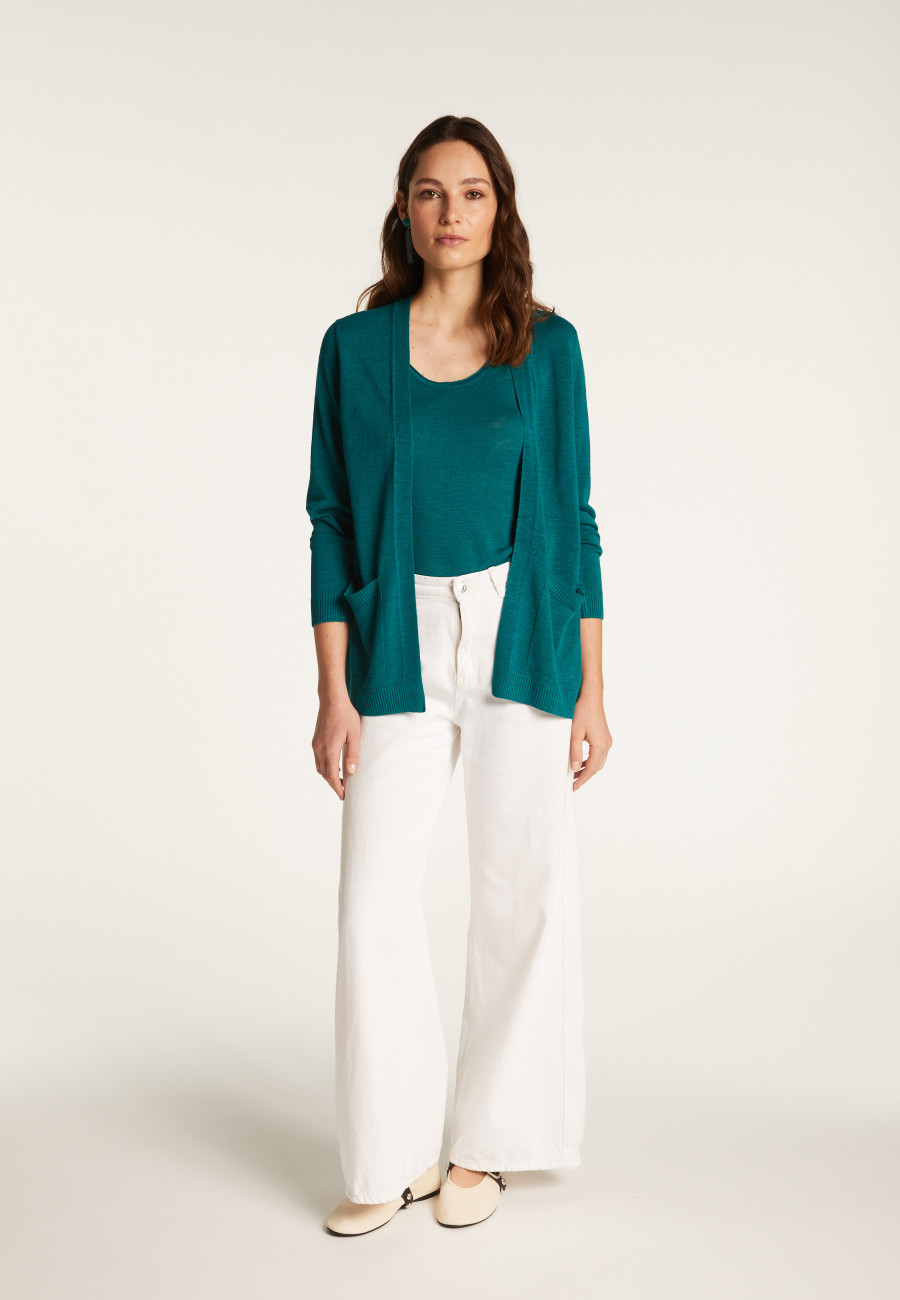 Flamed linen vest - Naelle