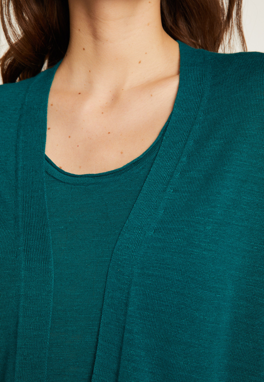 Flamed linen vest - Naelle