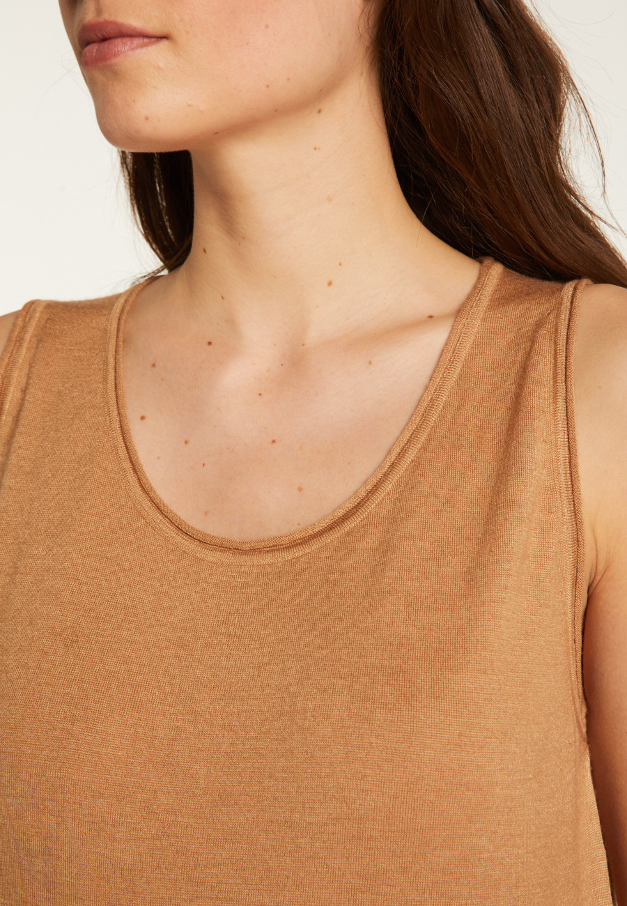Cashmere and silk tank top - Daisy