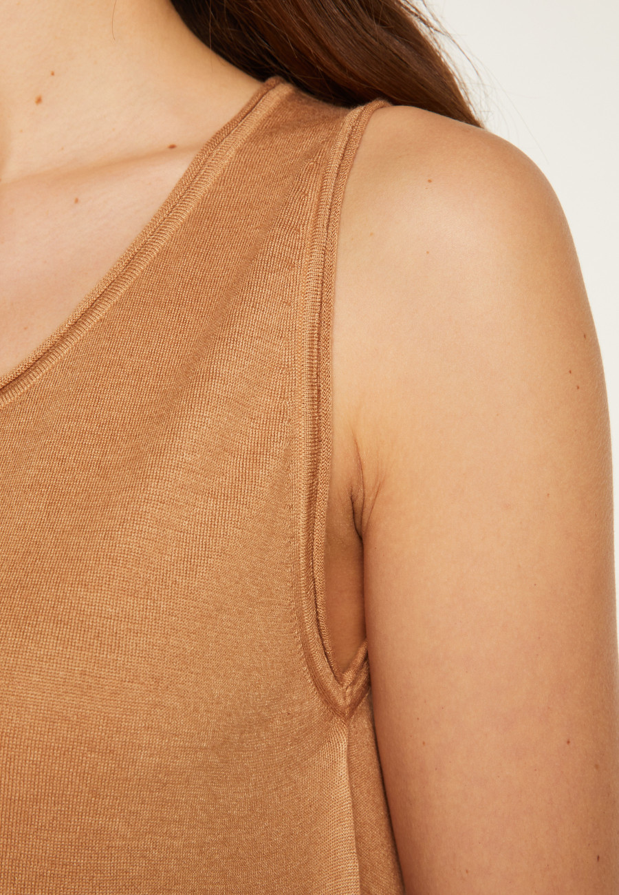 Cashmere and silk tank top - Daisy