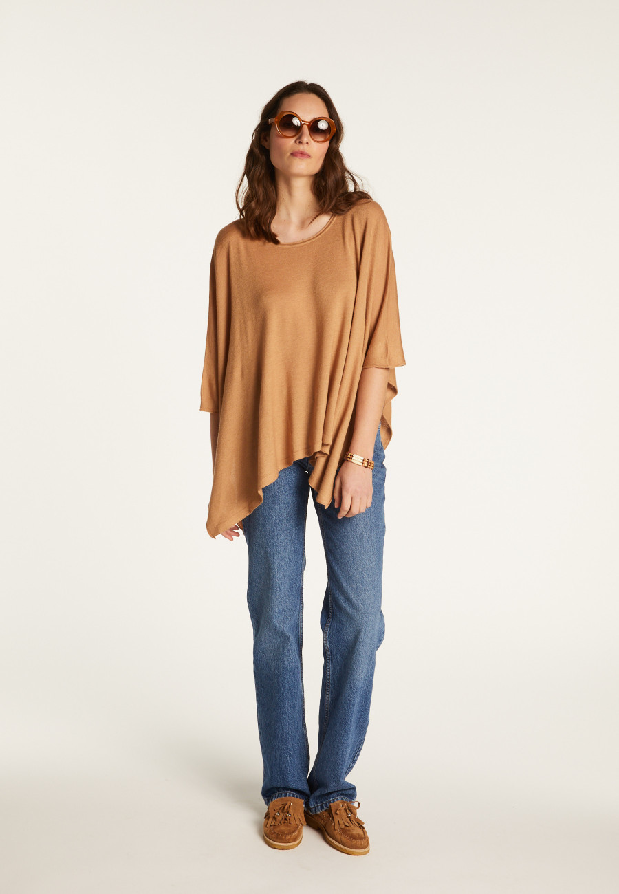 Xale de cashmere e seda - Meio
