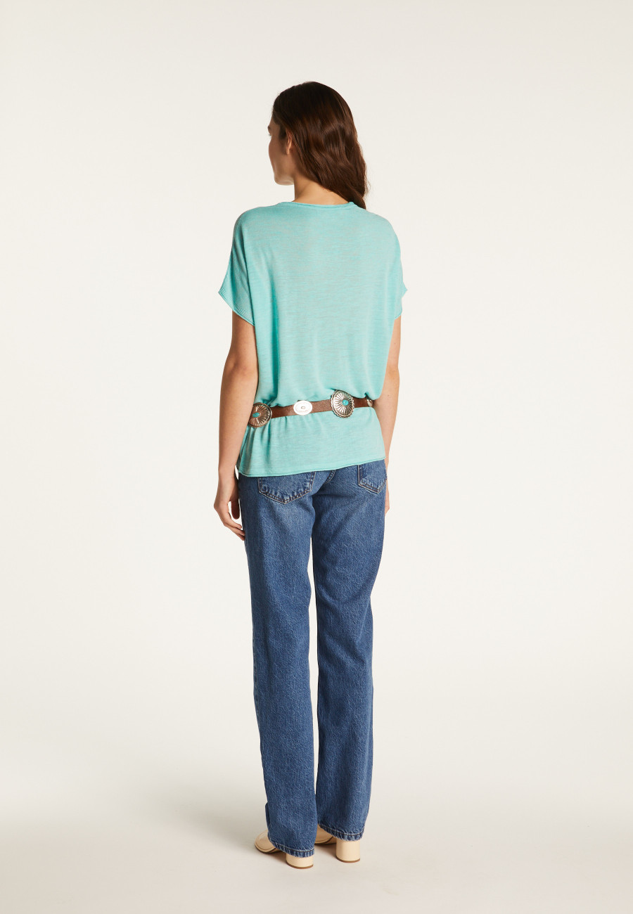 Flamed linen T-shirt - Lola