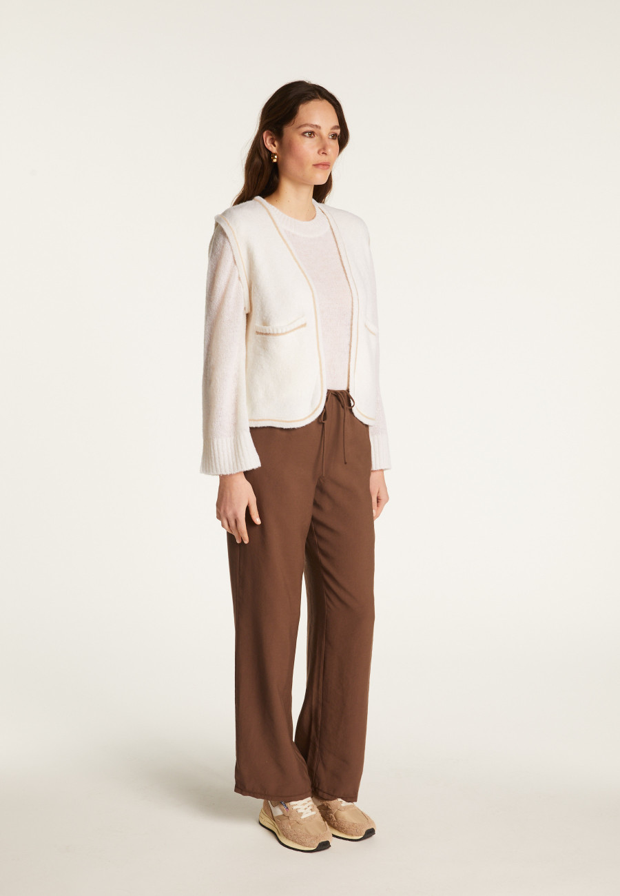 Veste sans manches en lã merino - Filipa