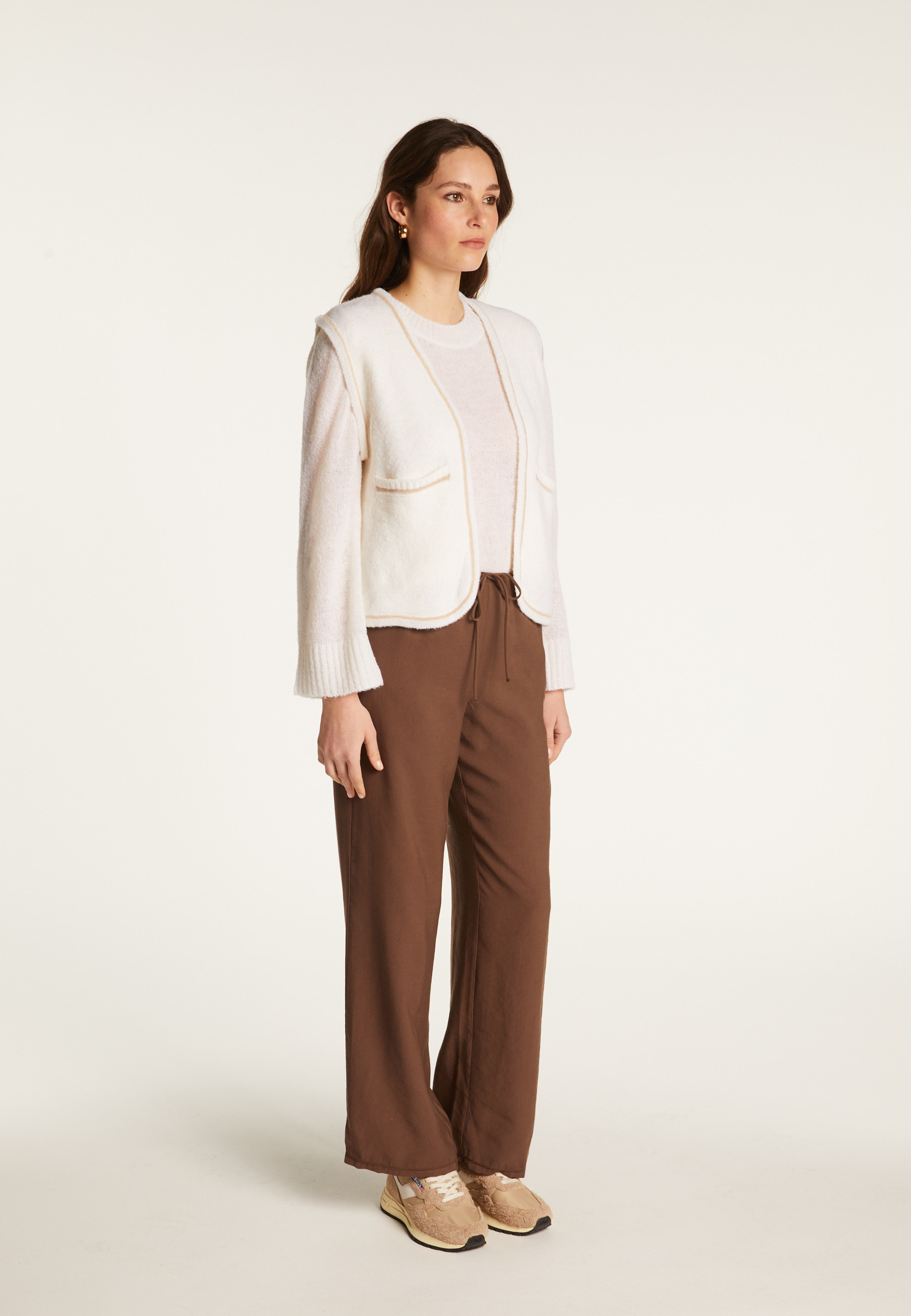 Veste sans manches en laine mérinos - Filipa