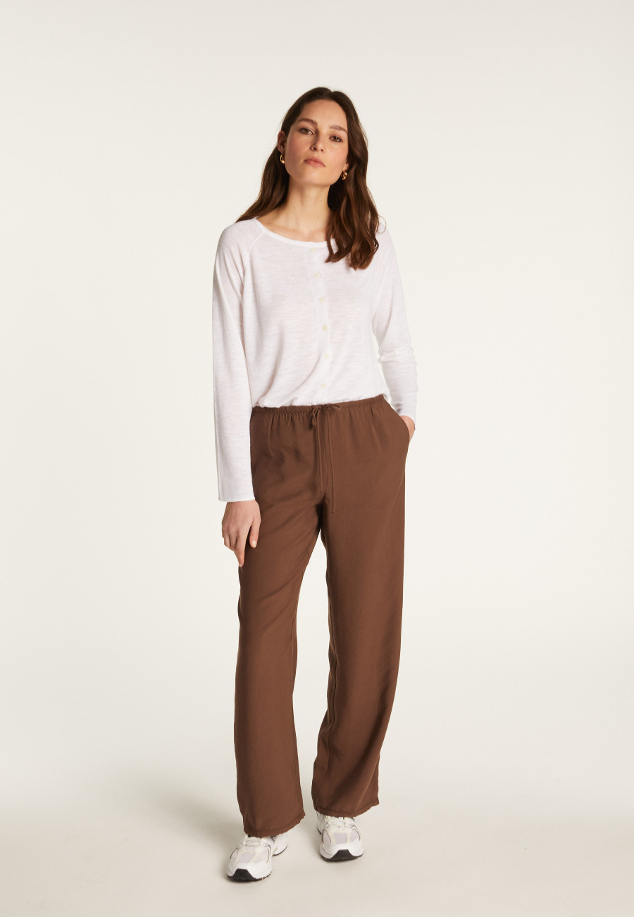 Flamed linen vest - Dory