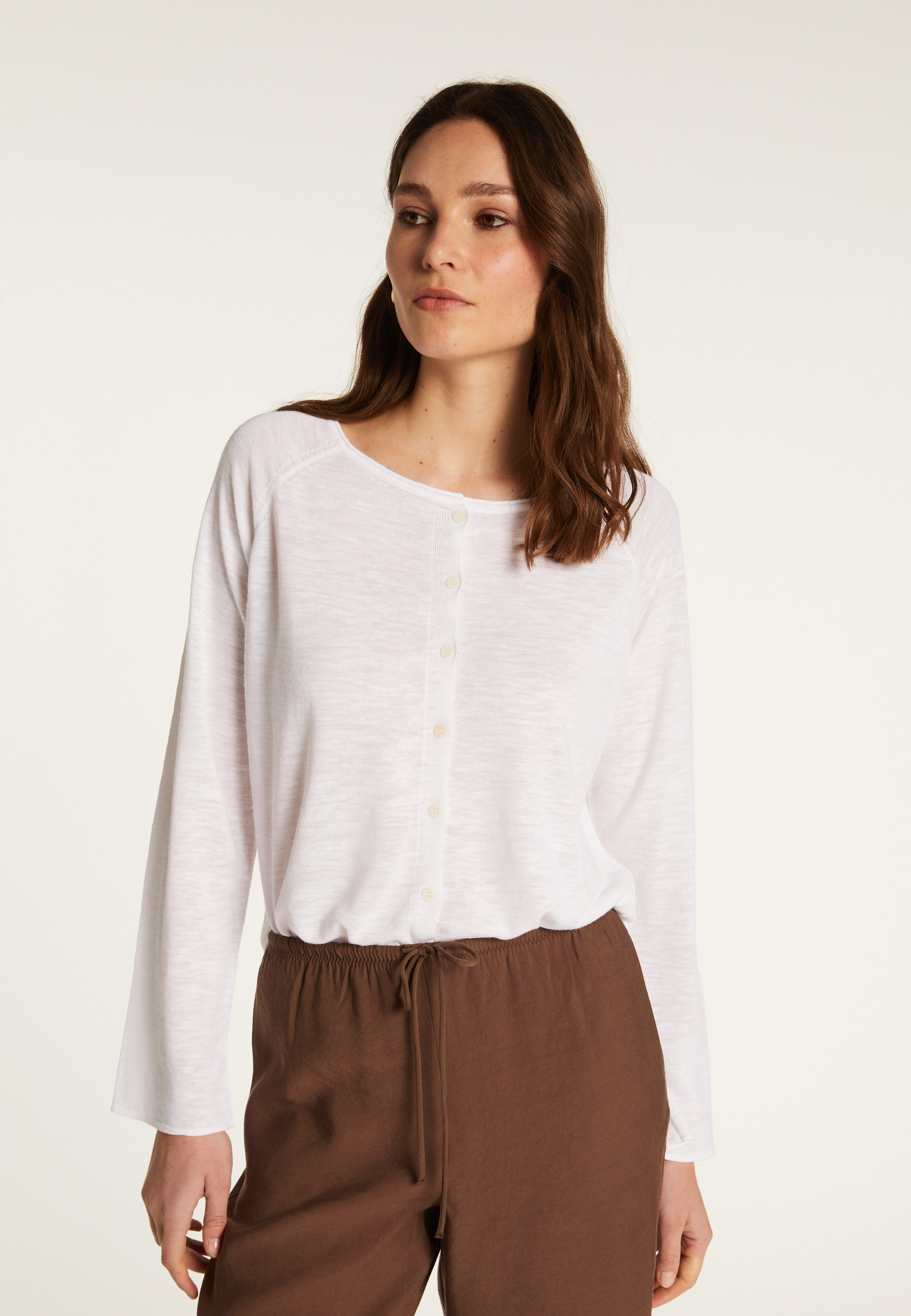 Flamed linen vest - Dory