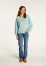 V-neck sweater in light thread - Delly