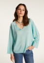 V-neck sweater in light thread - Delly
