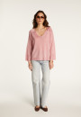 V-neck sweater in light thread - Delly
