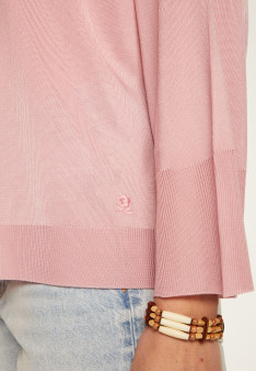 V-neck sweater in light thread - Delly