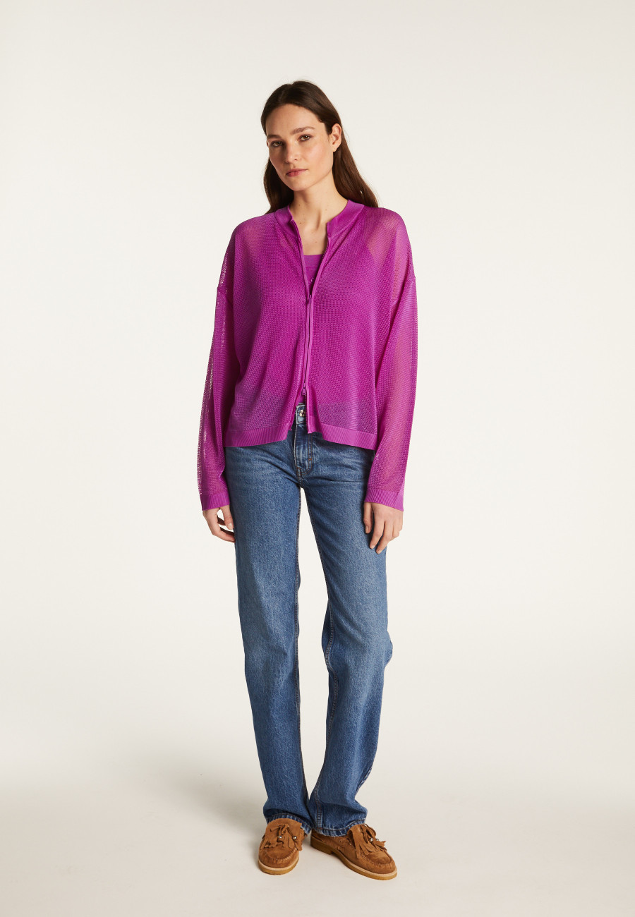 Light thread zipped sweater - Denyze