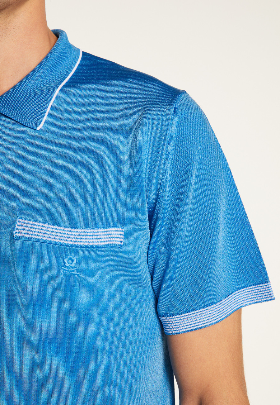 Striped Polo Fil Lumière - Basso