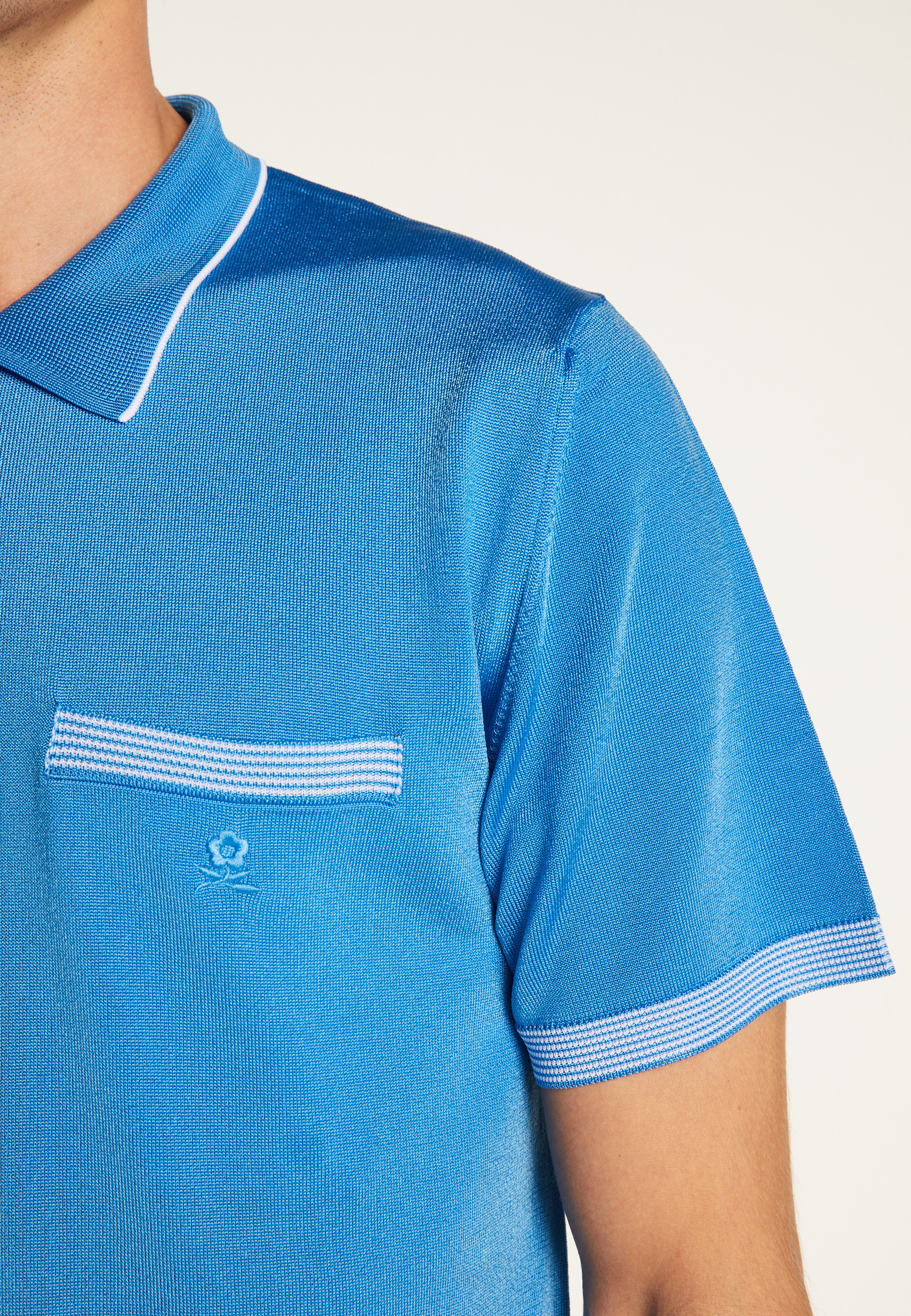 Striped Polo Fil Lumière Laurentin