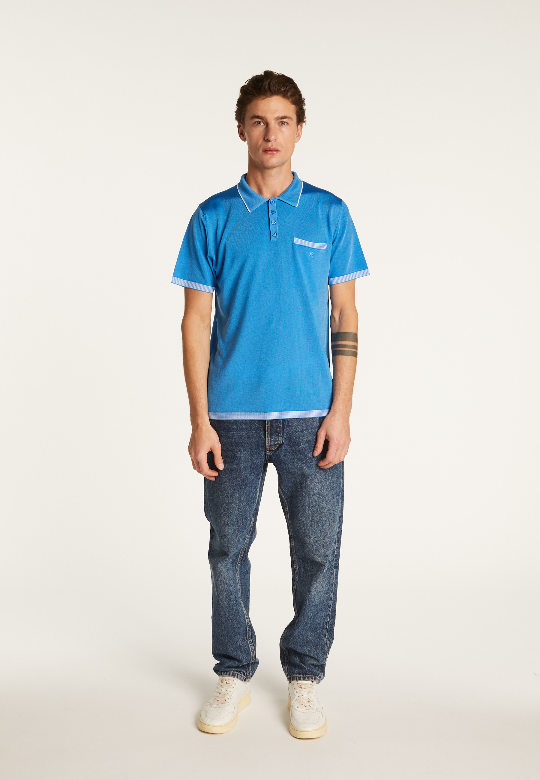 Striped Polo Fil Lumière Laurentin