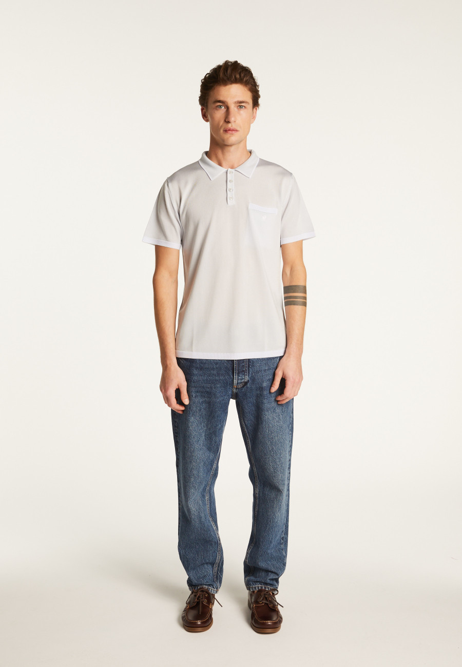 Striped Polo Fil Lumière - Basso