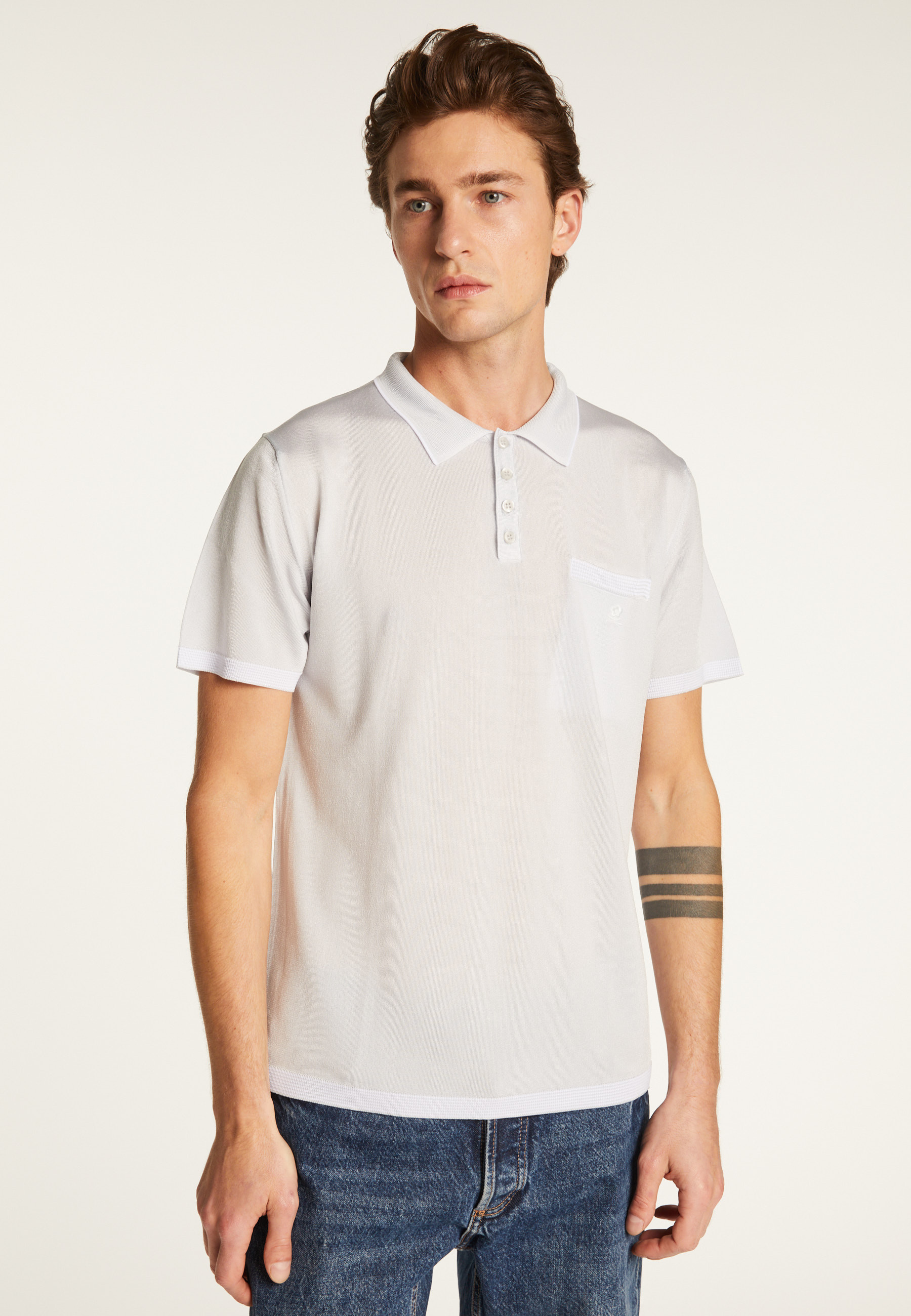 Striped Polo Fil Lumière Laurentin