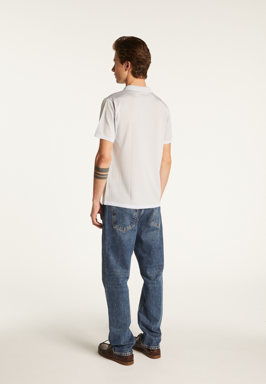 Camisa polo Fil Lumière com listras finas - Basso