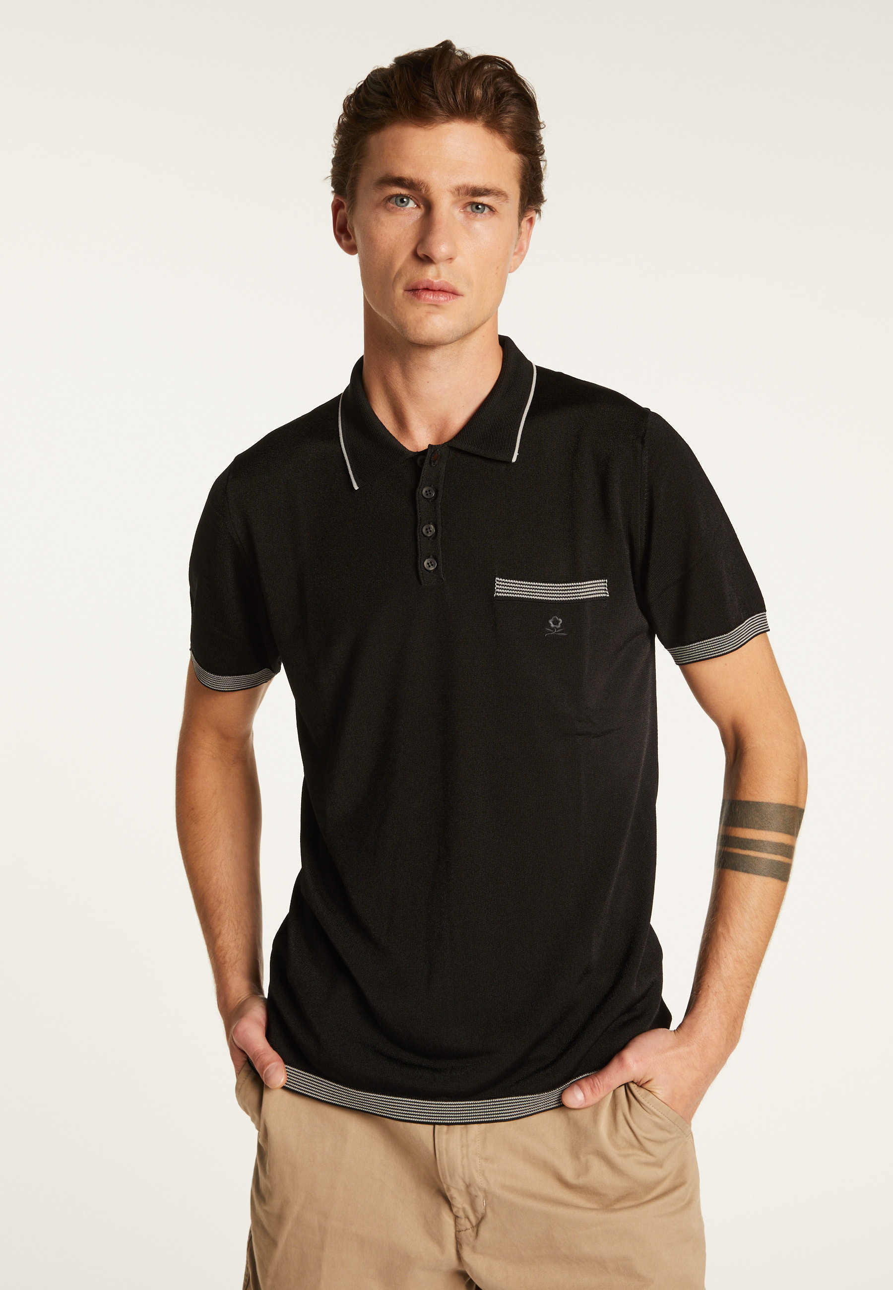 Striped Polo Fil Lumière Laurentin