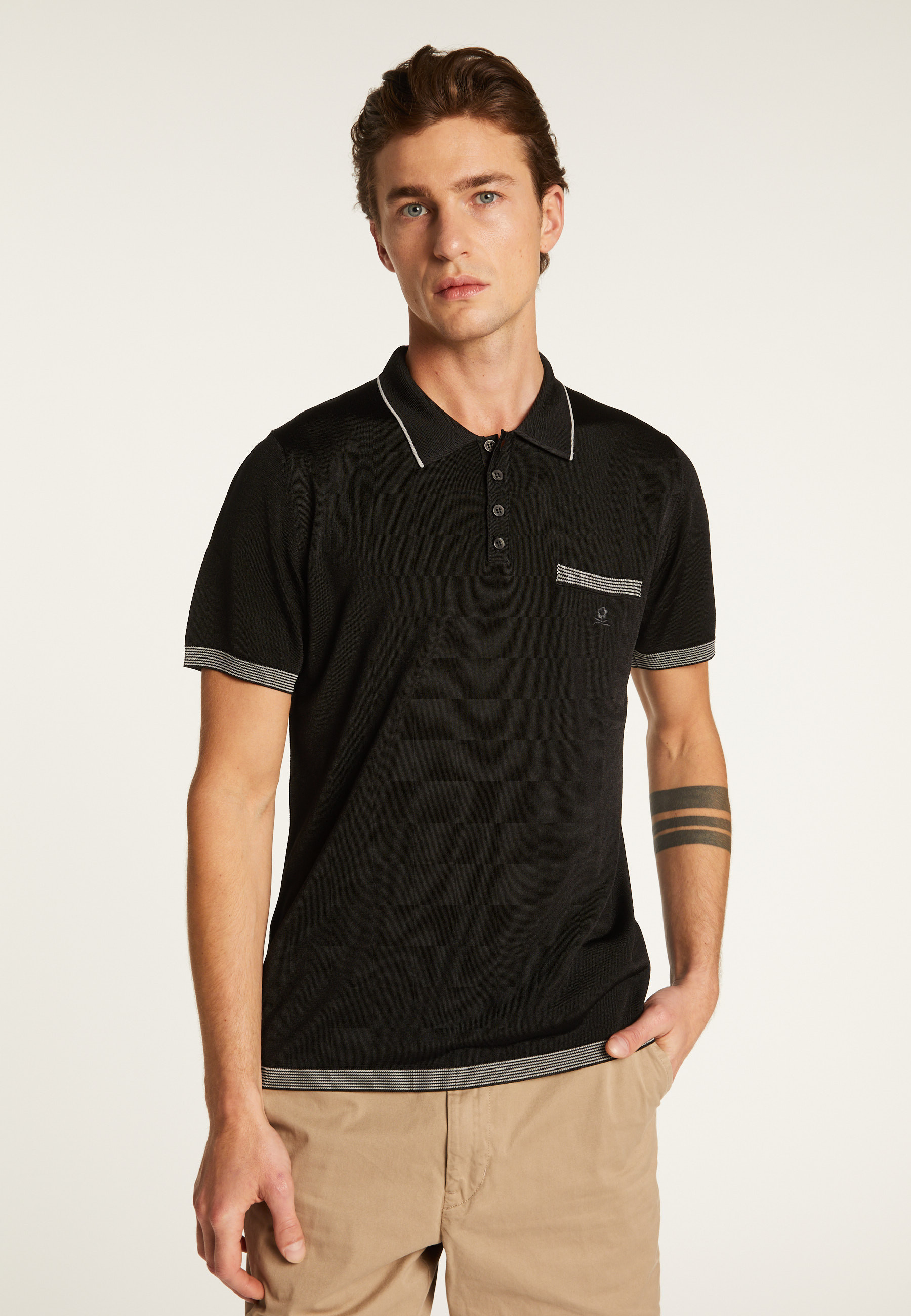 Striped Polo Fil Lumière Laurentin