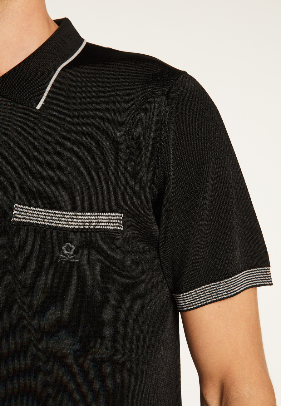 Striped Polo Fil Lumière - Basso