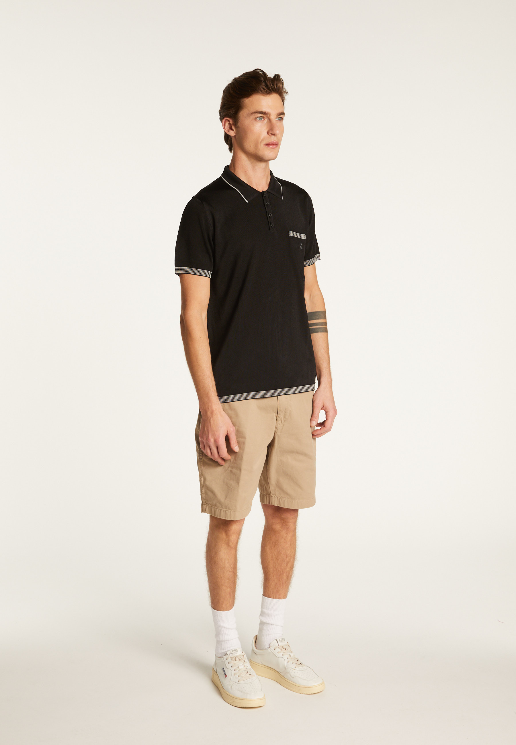 Striped Polo Fil Lumière Laurentin