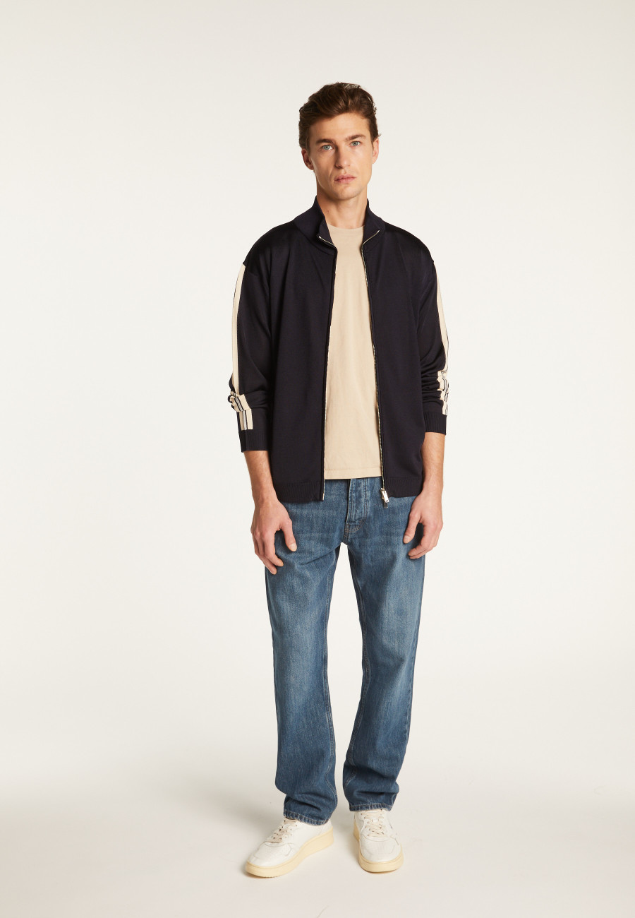 Zipped jacket in fil lumière - Romuald