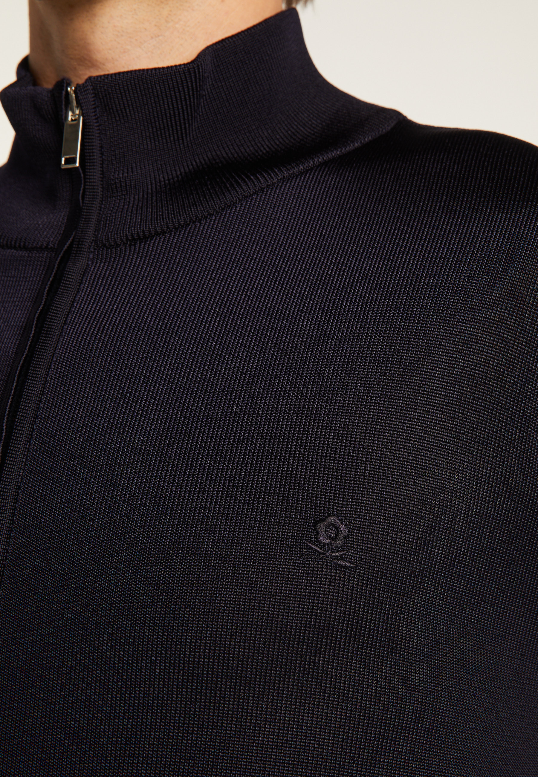 Veste zippée en fil lumière - Romuald 7767 kaki/raphia/citron - 83 Kaki