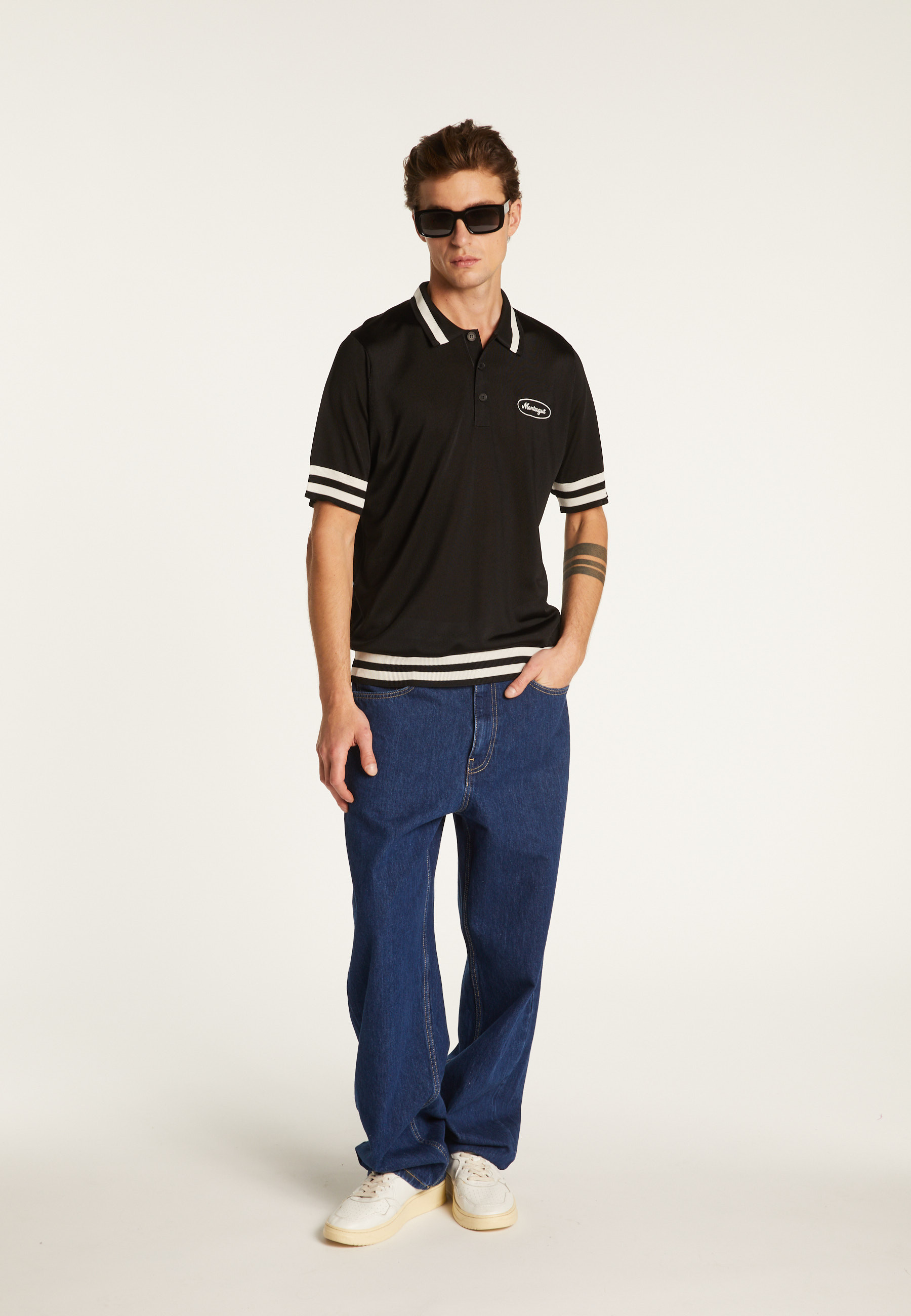 Polo shirt in light thread and stripes - Montmartre