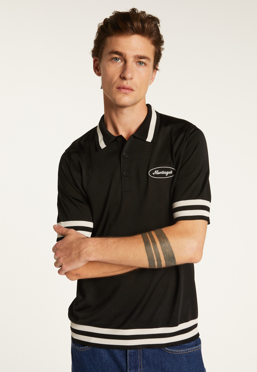 Camisa polo em fio claro e listras - Montmartre