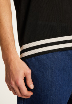Polo shirt in light thread and stripes - Montmartre