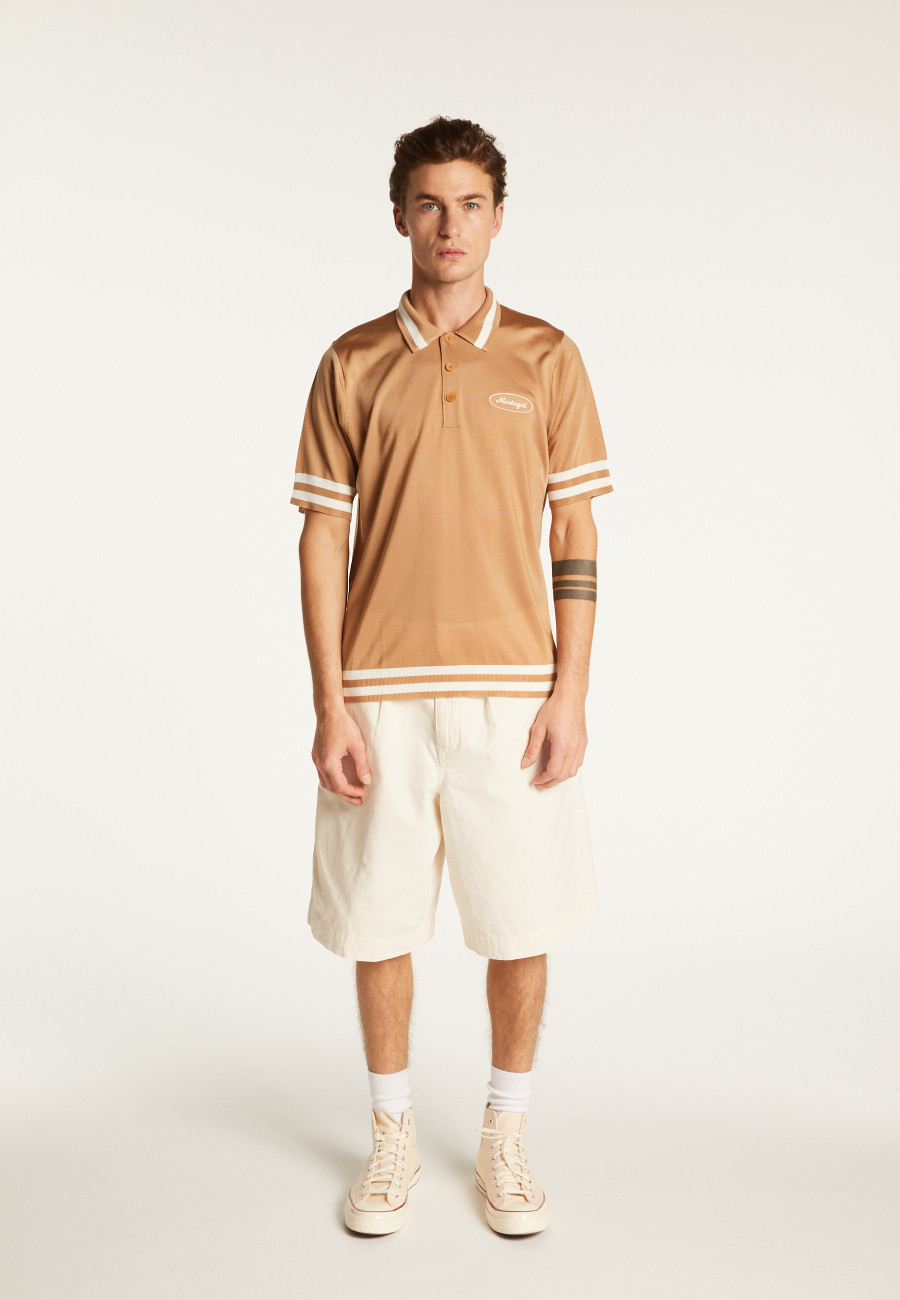 Camisa polo em fio claro e listras - Montmartre