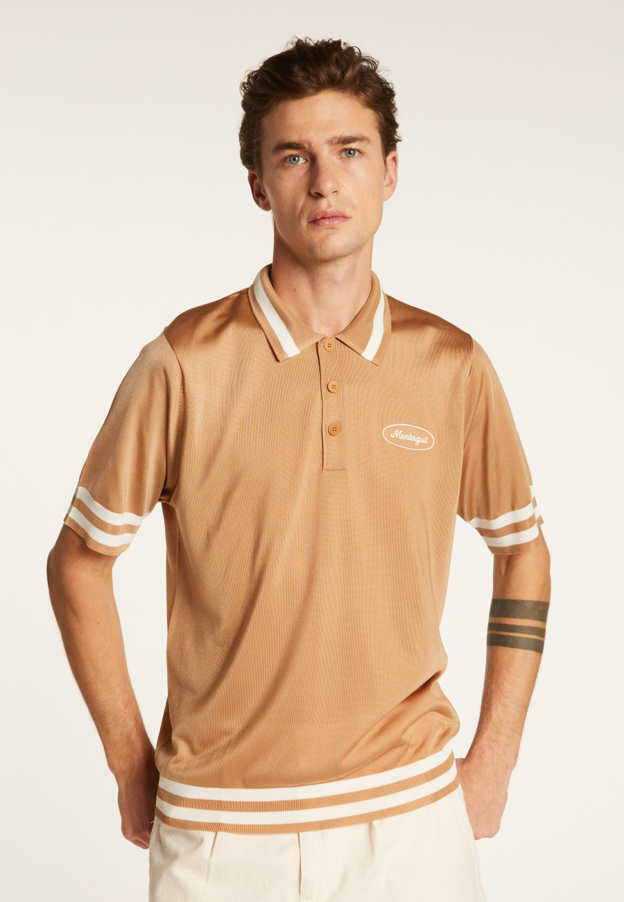 Camisa polo em fio claro e listras - Montmartre