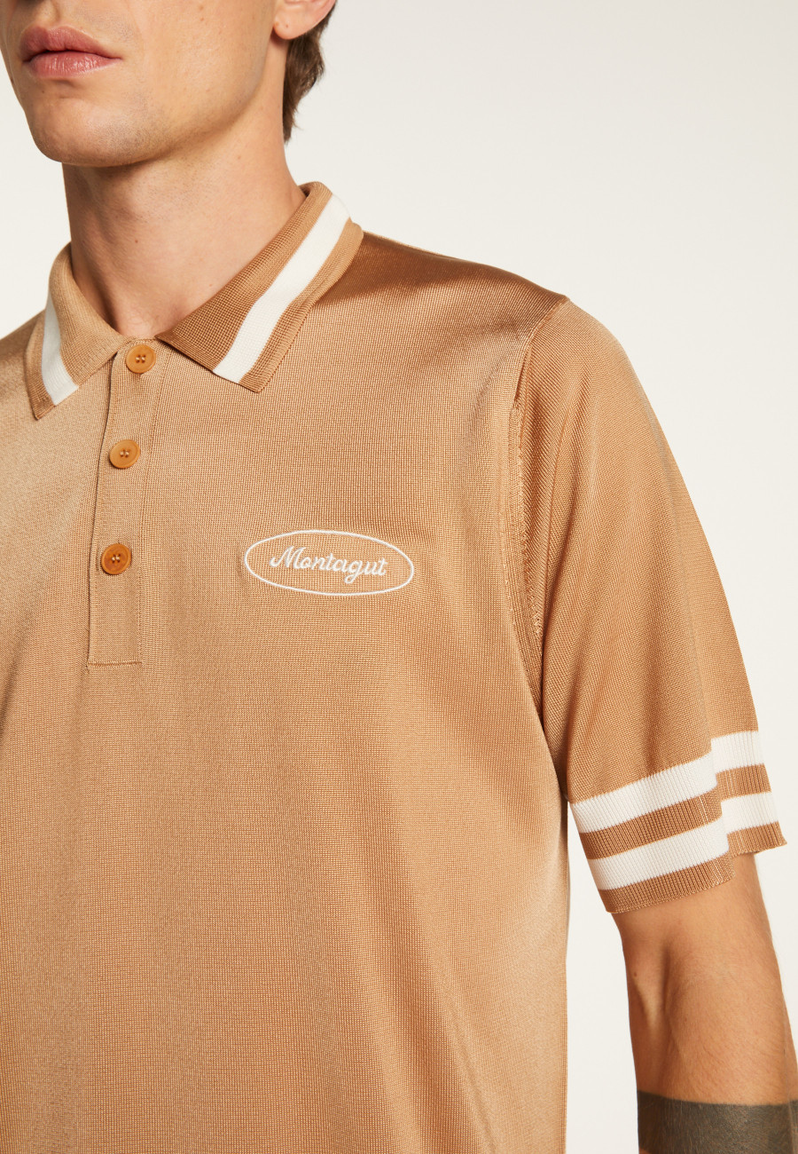 Camisa polo em fio claro e listras - Montmartre