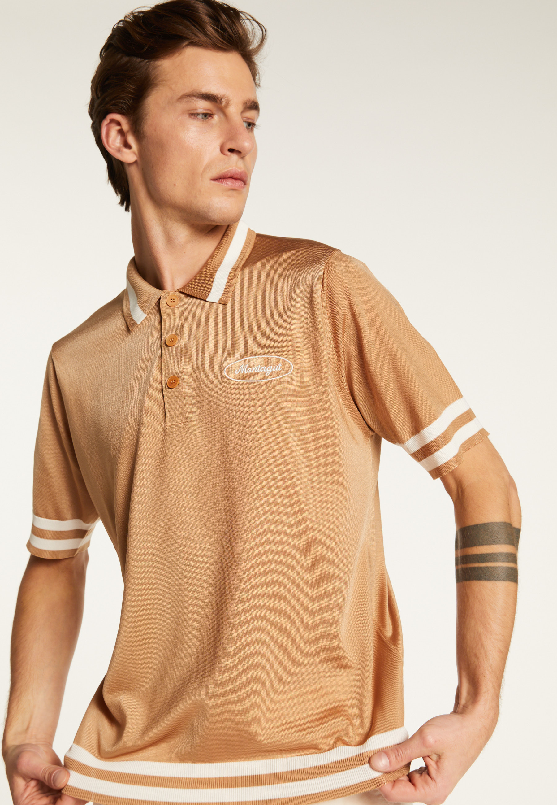 Polo shirt in light thread and stripes - Montmartre