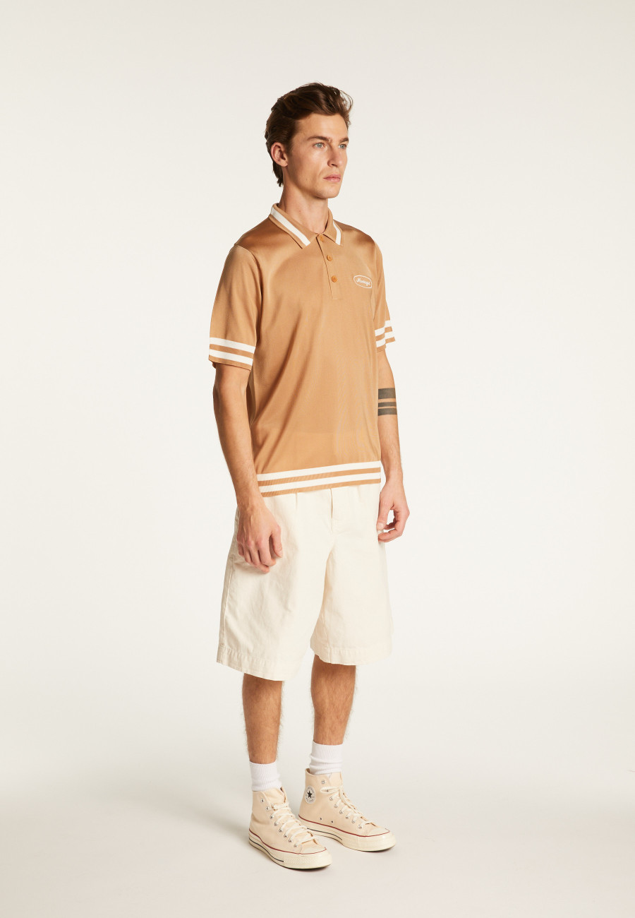 Camisa polo em fio claro e listras - Montmartre