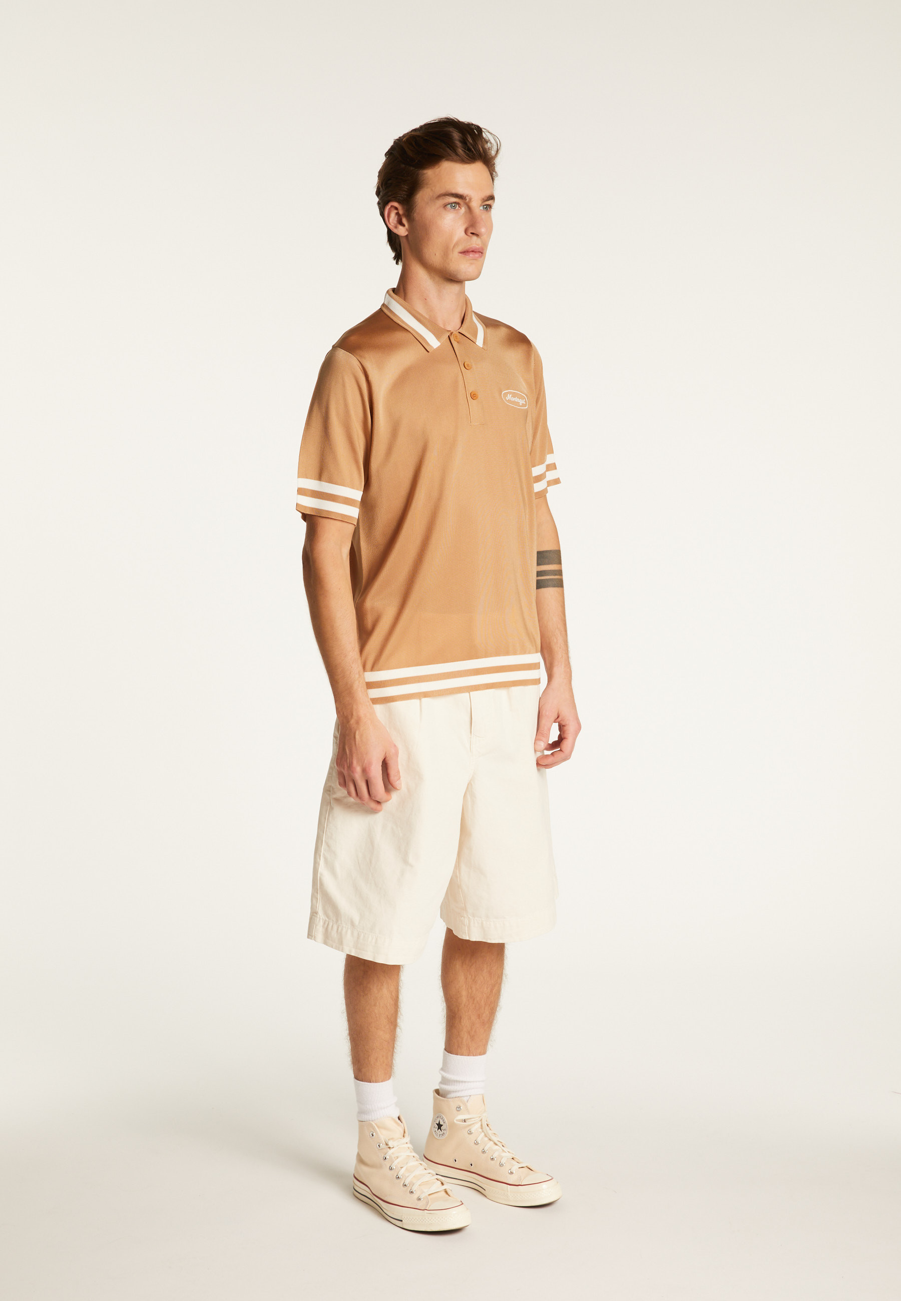 Polo shirt in light thread and stripes - Montmartre