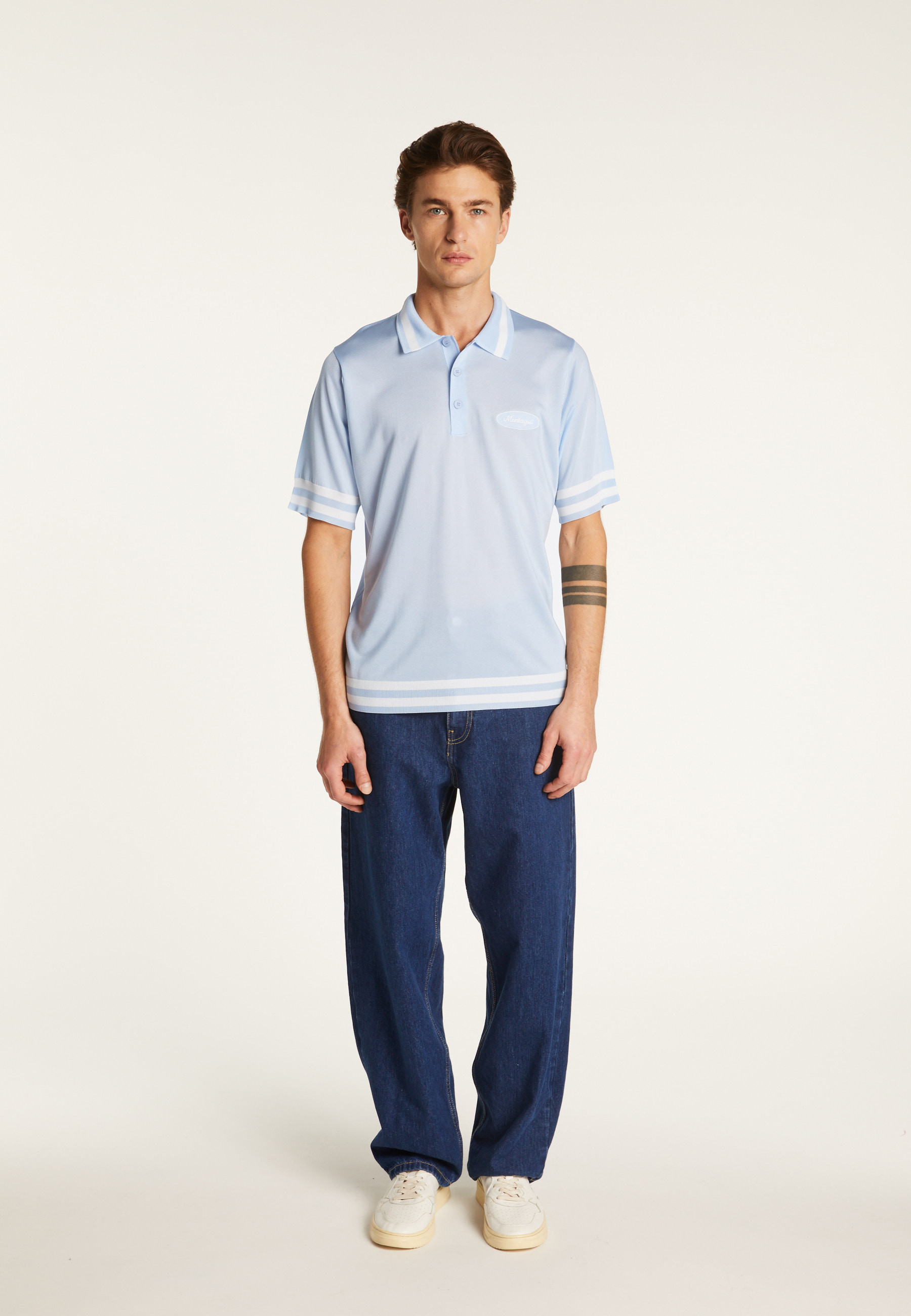 Polo shirt in light thread and stripes - Montmartre